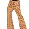 Gemusterte Schlaghose 70ies -Karnevalskostüme Herren Verkäufe 70er jahre herren schlaghose discs 70s groovy style trousers schlagermove kostuem 29421 1