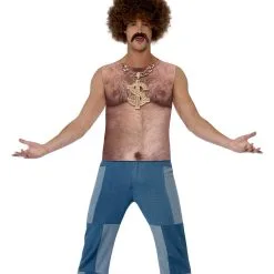 70er Haariger Oberkörper Achselshirt