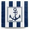 20 Weiß-blaue Anker Servietten