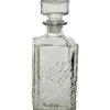 Vintage Glasflasche Kristallschliff Eckig 23cm -Karnevalskostüme Herren Verkäufe antike giftflasche kristallschliff eckig vintage glas bottle square halloween homeware gothic homeware 52020 01