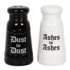 Asche Zu Asche Salz & Pfeffer Set -Karnevalskostüme Herren Verkäufe ashes to ashes salz und pffer set ashes to ashes salt and pepper shaker halloween homeware gothic homeware 53763 01