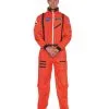 Oranger Raumfahrer Kostüm-Overall -Karnevalskostüme Herren Verkäufe astronauten overall kostuem orange astronauten verkleidung raumfahrer kostuem nasa anzug 18363