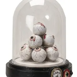 Beleuchteter Augenhügel Unter Glashaube 18cm -Karnevalskostüme Herren Verkäufe augenberg unter glaskuppel mit licht eye mound under glass dome with light halloween dekoration 54741 04