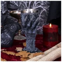 Baphomet Trinkkelch Mit Greifhand 11 Baphomet Trinkkelch Mit Greifhand -Karnevalskostüme Herren Verkäufe baphomet kelch mit greifender hand baphomets grasp goblet gothic deko 39511 05