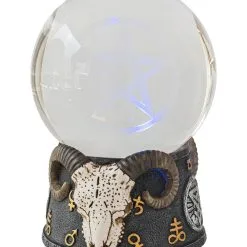 Baphomet Kristallkugel Mit LED -Karnevalskostüme Herren Verkäufe baphomet wahrsagekugel mit led baphomet crystal ball with led halloween tischdekoration 51351 04