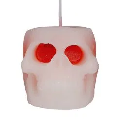 Blutende Totenkopf Kerze 6 Cm