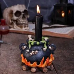 Blubbernder Hexenkessel Räucherkegel & Kerzenhalter -Karnevalskostüme Herren Verkäufe bubbling brew hexenkessel kerzen und raeucherkegel halter halloween und hexendeko 51650