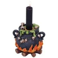 Blubbernder Hexenkessel Räucherkegel & Kerzenhalter