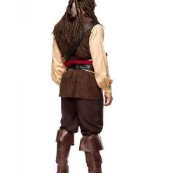 Kapitan Der Karibik Kostüm 12 Tlg. -Karnevalskostüme Herren Verkäufe captain of the caribbean piratenkostuem seeraeuberkostuem freibeuterkostuem pirate costume 38458 02