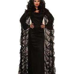 Chiffon Cape Mit Kapuze