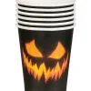 Horror Kürbis Becher 10 St. -Karnevalskostüme Herren Verkäufe creepy pumpkin becher 6 stueck pumpki halloween cups halloween deko und partygerschirr 51376