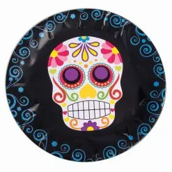 Dia De Los Muertos Sugar Skull Pappteller
