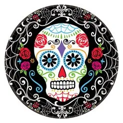 Sugar Skull Pappteller 10 St.