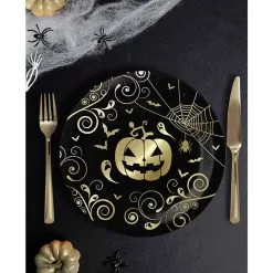 Extravagante Halloween Kürbis Pappteller 6 St. 5 Extravagante Halloween Kürbis Pappteller 6 St. -Karnevalskostüme Herren Verkäufe edle halloween kuerbis pappteller noble halloween pumpkin paper plate elegante halloween tischdeko 53231 2