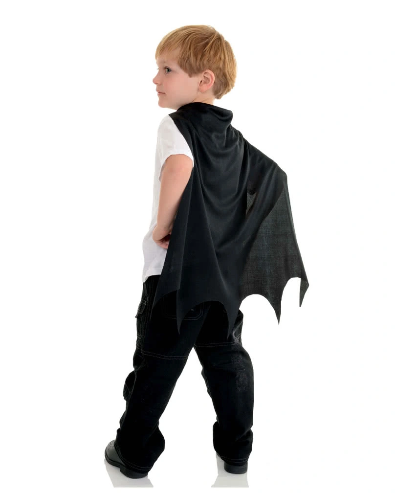 Fledermaus Kinder Cape Schwarz 3 Fledermaus Kinder Cape Schwarz