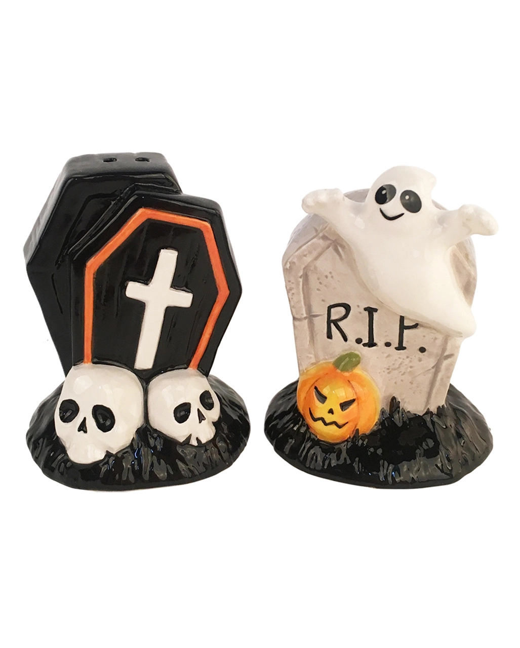 Halloween Grabsteine Salz & Pfefferstreuer 3 Halloween Grabsteine Salz & Pfefferstreuer