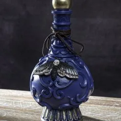 Giftflasche Mit Totenschädel Motte 23cm -Karnevalskostüme Herren Verkäufe giftflasche mit totenkopf motte poision bottle with skull moth halloween tischdekoration gothic deko 54736 05