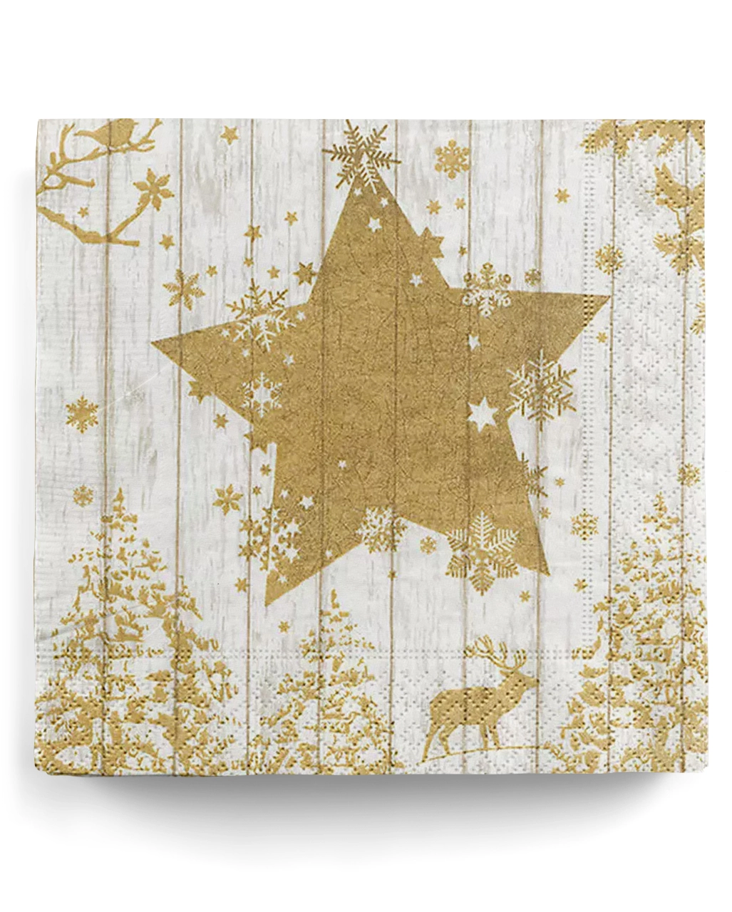 Golden Star Servietten 20 Stück 3 Golden Star Servietten 20 Stück