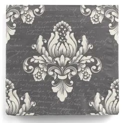 Graue Barock Servietten 20 St.