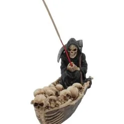 Sensenmann Mit Fähre Räucherstäbchenhalter 9 Sensenmann Mit Fähre Räucherstäbchenhalter -Karnevalskostüme Herren Verkäufe grim reaper faehrmann raeucherstaebchenhalter grim reaper ferryman insence holder gothic deko 39254 02