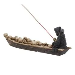 Sensenmann Mit Fähre Räucherstäbchenhalter 11 Sensenmann Mit Fähre Räucherstäbchenhalter -Karnevalskostüme Herren Verkäufe grim reaper faehrmann raeucherstaebchenhalter grim reaper ferryman insence holder gothic deko 39254 04