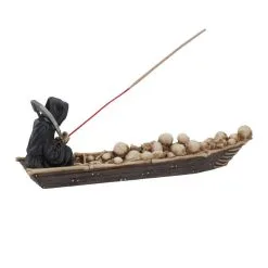Sensenmann Mit Fähre Räucherstäbchenhalter 13 Sensenmann Mit Fähre Räucherstäbchenhalter -Karnevalskostüme Herren Verkäufe grim reaper faehrmann raeucherstaebchenhalter grim reaper ferryman insence holder gothic deko 39254 06