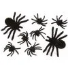 Deko Taranteln Schwarz 8 St. -Karnevalskostüme Herren Verkäufe haarige spinnen schwarz 8 stueck fuzzy spider family black 8 pieces halloween ungeziefer 52657