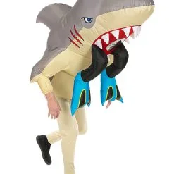 Hai-Attacke Aufblaskostüm -Karnevalskostüme Herren Verkäufe hai alarm aufblaskostuem hai attacke aufblaskostuem hai attack blow up costume 39700 04