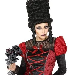 Schwarze Witwe Brautstrauß Mit Schwarzen & Roten Rosen -Karnevalskostüme Herren Verkäufe halloween brautstrauss mit schwarzen und roten rosen black widow bouquet with red and black roses 38618 03