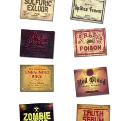 Halloween Flaschen Sticker 8 St. 5 Halloween Flaschen Sticker 8 St. -Karnevalskostüme Herren Verkäufe halloween flaschenaufkleber halloween flaschensticker halloween bottle stickers 39324 02