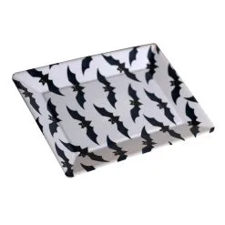 Halloween Tablett Mit Fledermäusen -Karnevalskostüme Herren Verkäufe halloween fledermaus tablett halloween bat tray kinderfreundliche halloween buffet deko 53241 1