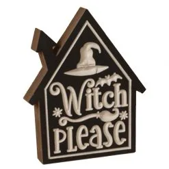 "Witch Please" Halloween Aufsteller 20cm