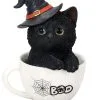 Halloween Katze In Teetasse 16cm -Karnevalskostüme Herren Verkäufe halloween kaetzchen in teetasse halloween kitten in a tea cup halloween tisch deko 51341 01