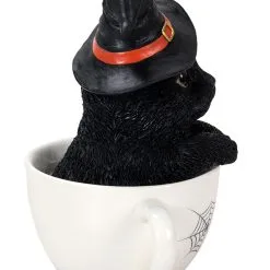 Halloween Katze In Teetasse 16cm -Karnevalskostüme Herren Verkäufe halloween kaetzchen in teetasse halloween kitten in a tea cup halloween tisch deko 51341 04