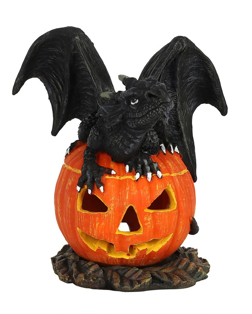 Jack O Lantern Kürbis Mit Drache Räucherkegelhalter 3 Jack O Lantern Kürbis Mit Drache Räucherkegelhalter