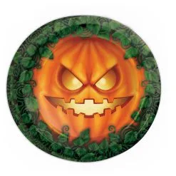 Party Teller Set Kürbis 8 Stück