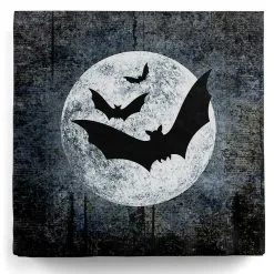 Halloween Servietten Mit Mond & Fledermäusen 20 St.