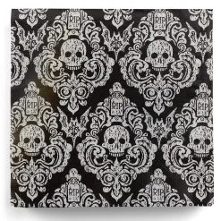 Halloween Damast Stoffserviette Mit Totenköpfen