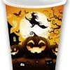 6 Große Happy Halloween Kürbis Pappbecher -Karnevalskostüme Herren Verkäufe happy halloween kuerbis pappbecher gross happy halloween pumpkin paper cups big halloween deko kinder 53199