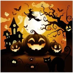 Servietten Happy Halloween Kürbis 12 St.