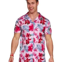 Hawaii Hemd Mit Flamingo