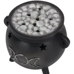 Hexenkessel Mit Dreifach-Mond Räucherkegel Halter -Karnevalskostüme Herren Verkäufe hexenkessel mit triple moon raeucherkegel halter triple moon witch cauldron incense cone holder gothic deco 50699 02