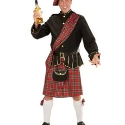 Schotten Highlanderkostüm Mit Tasche 7 Schotten Highlanderkostüm Mit Tasche -Karnevalskostüme Herren Verkäufe highlander schottenkostuem mit tasche scotsman costume bild3 27037
