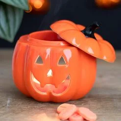 Halloween Kürbis Duftlampe -Karnevalskostüme Herren Verkäufe jack o lantern kuerbis duftlampe halloween kuerbis teelichthalter jack o lantern oil burner halloween homeware 51676 05