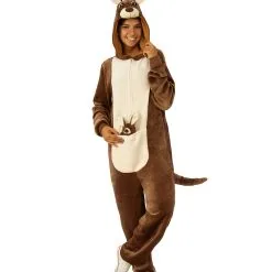 Kuscheliger Känguru Onesie Als Tierkostüm