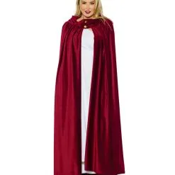 Universal Umhang Rot Mit Knöpfen