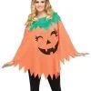 Halloween Kürbis Poncho One Size -Karnevalskostüme Herren Verkäufe kuerbis poncho kostuem halloween ponchos halloween kostueme 37572