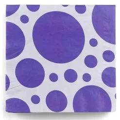 Lila Punkt Servietten 20 St.