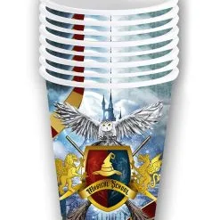 Zauberschule Magical School Pappbecher 6 St. -Karnevalskostüme Herren Verkäufe magical school zauberlehrling pappbecher magical school paper cups zauberschule halloween deko kinder 53209 3