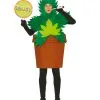 Hanfblatt Topfpflanze Kostüm -Karnevalskostüme Herren Verkäufe marihuana kostuem lustige kiffer verkleidung fuer maenner und frauen 25453
